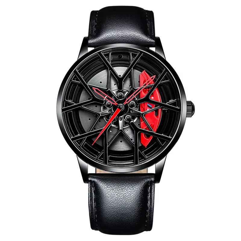 Red Leather Strap No Rotate