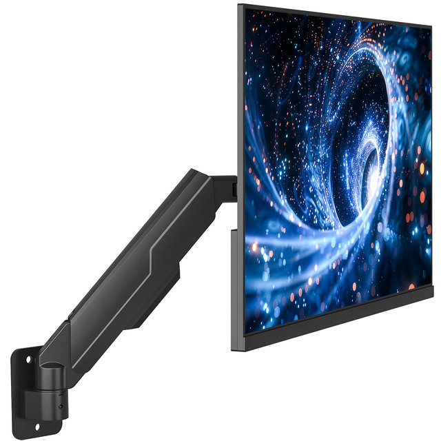 New Wall Mount Monitor Arm 17"-34" Screens 360 Rotation 90 Swivel -45/+90 Tilt Ergonomic Adjustment Cable Management