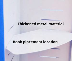 Étagère murale moderne personnalisée pour bibliothèque, livres pour enfants, mangas, bandes dessinées, autocollants, livres <span class=keywords><strong>de</strong></span> coloriage, magazines, accessoires, présentoir en métal - Product Image 3