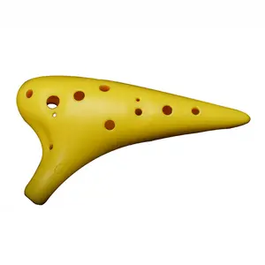 Heiß verkaufen Musik instrument 12 Loch AC Kunststoff Ocarina C Taste Mittel töner 12 Löcher Okarina