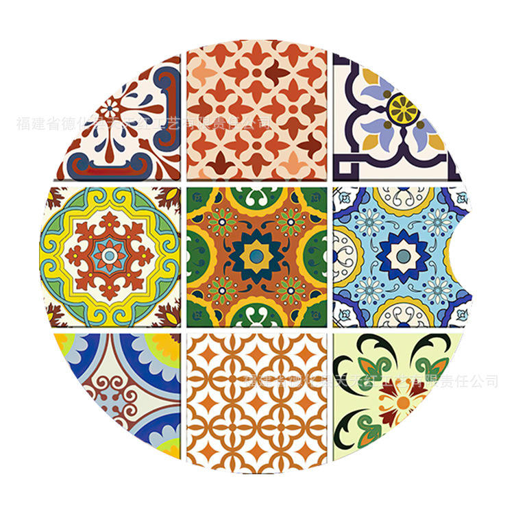 แผ่นรองแก้วรถยนต์ซับน้ำ 3 ชิ้น