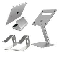 Support personnalisé en alliage d'aluminium et acier inoxydable, pièce usinée CNC par tournage et fraisage pour ordinateur portable, tablette, smartphone, PC, MOQ=1, ISO9001