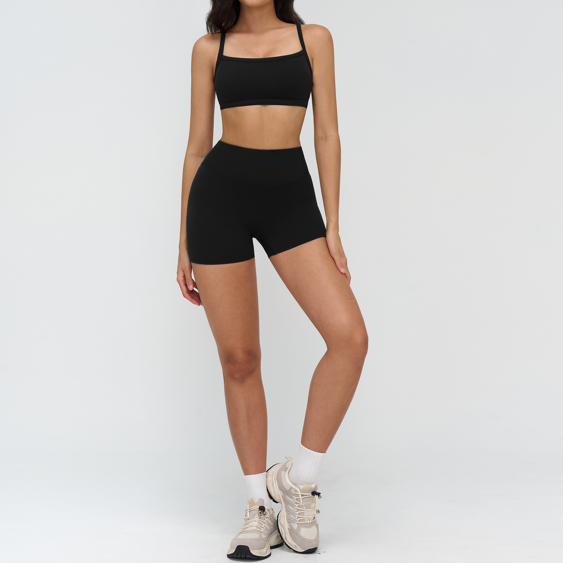 9307 bra 8047 shorts-premium black
