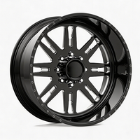 Rines Forjados Personalizados para Camioneta, Acabado Negro Mate, 22X10 28X14 26X12 26X16, con 8X165.1 8X170 6X135 para Ford F250 Ram 1500 2500