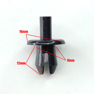 Auto Plastic Expansion <b>Clips</b> For <b>Car</b> Bumper Dashboard Trim 8mm Black Fasteners - Product Image 3