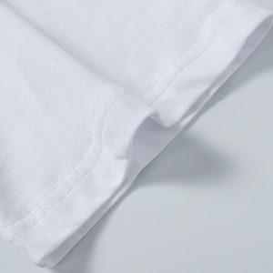 T-shirt da Baseball da Uomo Stile Trendy 2025 100% Cotone 240g ODM Stampa Serigrafica Bianco Nero High Street <span class=keywords><strong>Streetwear</strong></span> - Product Image 5