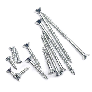 Kẽm mạ phẳng đầu vít gỗ ổ đĩa vuông countersinking nibs sâu chủ đề thiết kế loại 17 vít gỗ cho tủ - Product Image 2