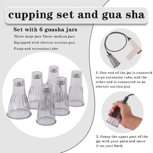 Baoyi BY Guasha Schröpfköpfe Set Elektrisches Hijama Cups Set Vakuumtherapie Massagegerät Elektrisches Schröpfset - Product Image 4
