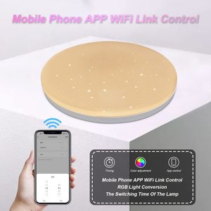 Đèn Chiếu Sáng Hiện Đại Không Khung Tròn Gắn Bề Mặt Thanh Chiếu Sáng Trong Nhà Đa Năng Thay Đổi RGB CW Đèn Trần LED Phòng Ngủ - Product Image 2