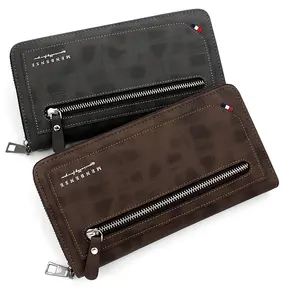 Wholesale Sophisticated And Functional Leisure Long Design Men Wallet China Suppliers Zipper Mens Wallet classic zipper Purse