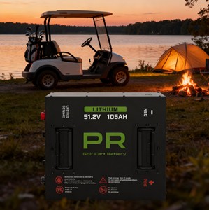 6000+ Cycles MINI Lithium Golf Cart <b>Battery</b> Replacement (36V/<b>48V</b>/72V 60AH 105AH 200AH 300AH) with Fast Charger Smart APP - Product Image 2