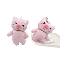 Ciondolo Creativo e Adorabile a Forma di Maialino, Stile Instagram, Charm per Borsa, Peluche, Ciondolo per Zaino, Bambola TikTok, Portachiavi 11cm