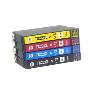 Imprimantes EPS WF Pro-7820/3820/4830/4834/4820 C7000 822XL CMYBK 4 couleurs <span class=keywords><strong>cartouche</strong></span> de <span class=keywords><strong>recharge</strong></span> compatible avec l'impression numérique - Product Image 1