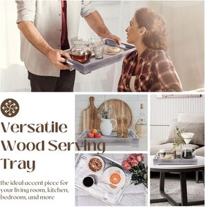 Plateau <span class=keywords><strong>de</strong></span> Service alimentaire en bois rustique Rectangle <span class=keywords><strong>de</strong></span> Logo personnalisé chinois pour la nourriture <span class=keywords><strong>de</strong></span> cuisine - Product Image 4