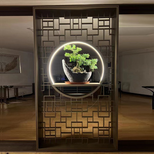 Restaurante Hotel decoración del hogar pantallas y partición personalizada interior deslizante de acero inoxidable comedor partición divisor de habitación - Product Image 6