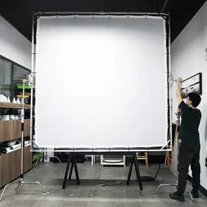 Difusor de luz de mariposa grande, 3,6x3,6 m, modificador, color blanco, para equipo de película, fotografía publicitaria