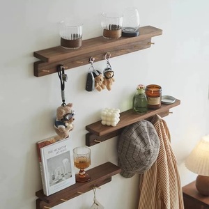 Estante Flotante de Madera para Pared, para Dormitorio, Sala de Estar, Baño, Almacenamiento de <span class=keywords><strong>Plantas</strong></span>, Marcos de Fotos, Montado en la Pared - Product Image 5