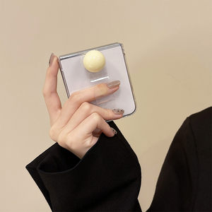 Funda Redonda Transparente con Anillo W24 para Z Fold5, Estilo <span class=keywords><strong>Samsung</strong></span>, Compatible con Z Flip 6, Flip5, Flip 4, Flip 7 - Product Image 6