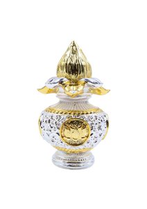 Kalash en noix de coco plaqué or et argent pour la Puja, les mariages, le Vastu, la décoration de la maison et des temples - Product Image 4