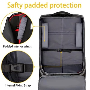 Sac à dos de voyage rembourré pour siège auto, certifié BSCI, grand sac à dos durable pour sièges auto, sac de contrôle pour porte de gare aéroportuaire - Product Image 3