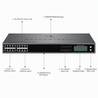 Grandstream GXW4216 Gateway VoIP de 16 Puertos FXS, Gateway Analógico a IP SIP, Voz HD, Provisión Automática, para Empresas y Pequeñas y Medianas Empresas
