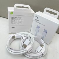 Câble de charge rapide USB-C PD 60W de haute qualité, type C, pour 15 16 Pro, type C vers type C, câble de données tressé en nylon
