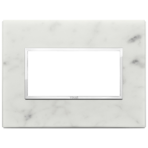 Vimar White Carrara Marble Wall <b>Plate</b> 18x14.1 In <b>Switch</b> Cover - Product Image 1