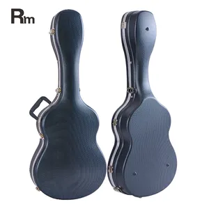 RAS-C-GY Rm Rainbow Musical Instrument Bags OEM ODM Amazon offered design customized Hard Leather handle Guitar ABS cases box