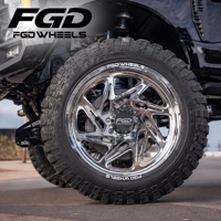 Jantes de camion forgées concaves FGD 28x14 28x16 30x14 30x16 4x4 tout-terrain 8x170 8x180 8x6.5 polies pour GMC Sierra F-250