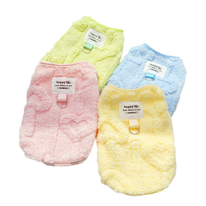 เสื้อสเวตเตอร์ผ้าขนแกะสีทึบเรียบง่ายสำหรับสุนัขเสื้อสเวตเตอร์สำหรับสัตว์เลี้ยงสำหรับฤดูใบไม้ผลิฤดูหนาว - Product Image 1