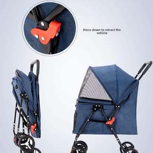 <span class=keywords><strong>Poussette</strong></span> de luxe <span class=keywords><strong>pour</strong></span> animaux de compagnie, <span class=keywords><strong>poussette</strong></span> de voyage à 4 roues <span class=keywords><strong>pour</strong></span> chiens, <span class=keywords><strong>poussette</strong></span> <span class=keywords><strong>pour</strong></span> petits chiens - Product Image 4
