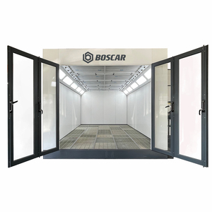 Cabine <span class=keywords><strong>de</strong></span> <span class=keywords><strong>peinture</strong></span> <span class=keywords><strong>automobile</strong></span> <span class=keywords><strong>de</strong></span> luxe BOSCAR à chauffage diesel, avec brûleur RIELLO importé d'Italie, haute qualité - Product Image 2