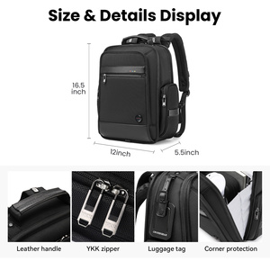 Ba lô đựng <span class=keywords><strong>laptop</strong></span> chống nước CROSSGEAR dành cho doanh nhân, dung tích lớn, thông minh, có cổng sạc USB - Product Image 2