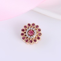 Magnets pour hijab femme, fermoir double face en strass, motif floral, broche de mode, boucle de foulard, modèle quatre saisons 40 Yiwu Small