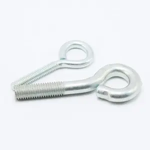 Promotional Flat oval decorative pigtail eye bolts m5