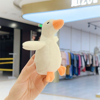 Pendentif en peluche canard couveuse créatif, jouet anti-stress à presser, poupée oie farceuse, porte-clés, breloque de sac, cadeau, vente en gros, personnalisable