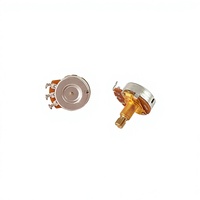 Electric Guitar/Bass Potentiometer Volume Knob Silver Finish V24 Large Copper Alloy 6 Aluminum 15mm/18mm Instrument Accessory