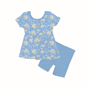 Bestseller <span class=keywords><strong>Pigiama</strong></span> per Bambine, Set Due Pezzi con Maglietta a Maniche Corte e Pantaloncini, Abbigliamento da Notte per Bambine - Product Image 5