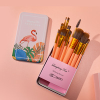 Pinceaux de maquillage avec logo personnalisé kit de quantité minimale de commande basse pinceaux pour le maquillage ensemble de pinceaux de maquillage professionnels en ABS pour cheveux naturels marque privée