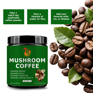 Café de Hongos de Marca Privada con Hongo Seta Reina, Café Instantáneo en Polvo para Mejorar la Claridad Mental - Product Image 2