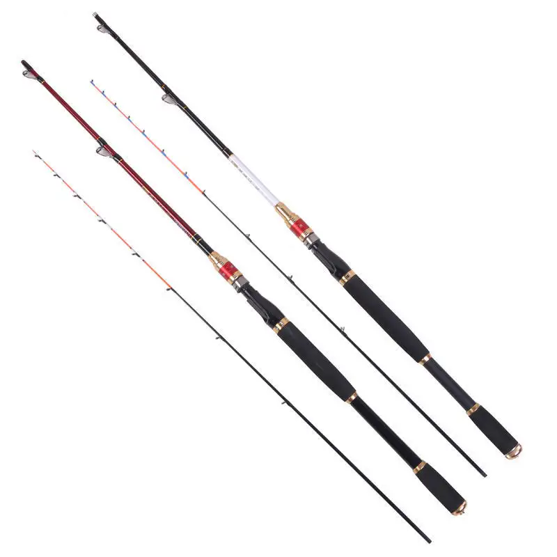 Manufacturing Hot Sale 1.3-2.1m long cast shore fishing rod Sensitive pole Tip Carbon Raft Fishing Rod