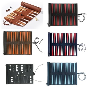 <span class=keywords><strong>Juego</strong></span> <span class=keywords><strong>de</strong></span> Backgammon <span class=keywords><strong>de</strong></span> Cuero <span class=keywords><strong>de</strong></span> Lujo, Diseño Personalizable, Estuche Portátil, Ideal para Regalos Navideños - Product Image 5
