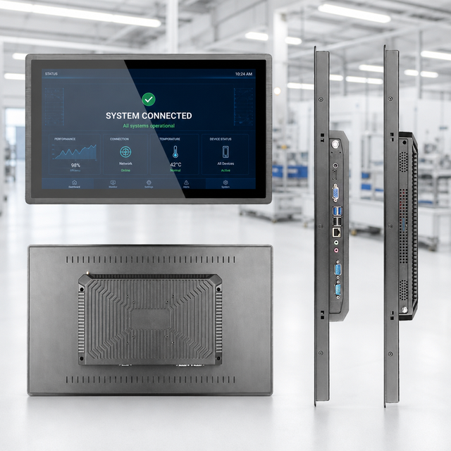 Embedded 21.5 Inch IP65 Industrial PC Touch Screen I5-8250U for Kiosk/ATM Stock Available