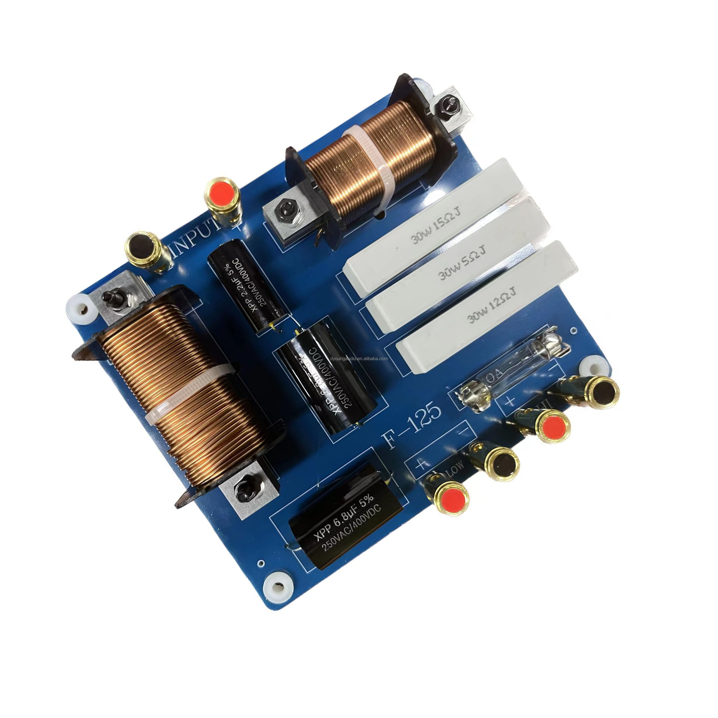 Crossover A 2 Vie F125 Per Altoparlanti Professionali, Frequenza 1500-3500 Hz, Adatto Per Bassi E Alti Da 10, 12 E 15 Pollici, Per Palco E Esterni, 600-800W