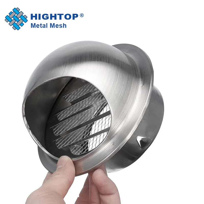 Silver Round Stainless Steel Vent Brushed Outlet Air Vent Grille