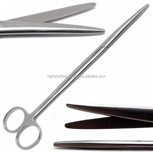 Ciseaux droits vétérinaires Metzenbaum de 9 pouces de qualité supérieure, marque RSI, instruments chirurgicaux en acier, manuels, à extrémités émoussées, certifiés CE - Product Image 1