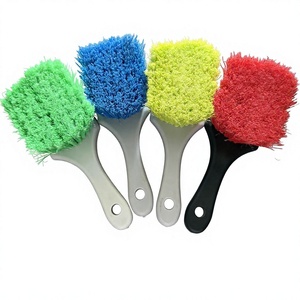 <span class=keywords><strong>Brosse</strong></span> à pneus de voiture à poils rigides et manche court, <span class=keywords><strong>brosse</strong></span> de nettoyage robuste en plastique pour jantes de voiture, pour le detailing automobile - Product Image 2