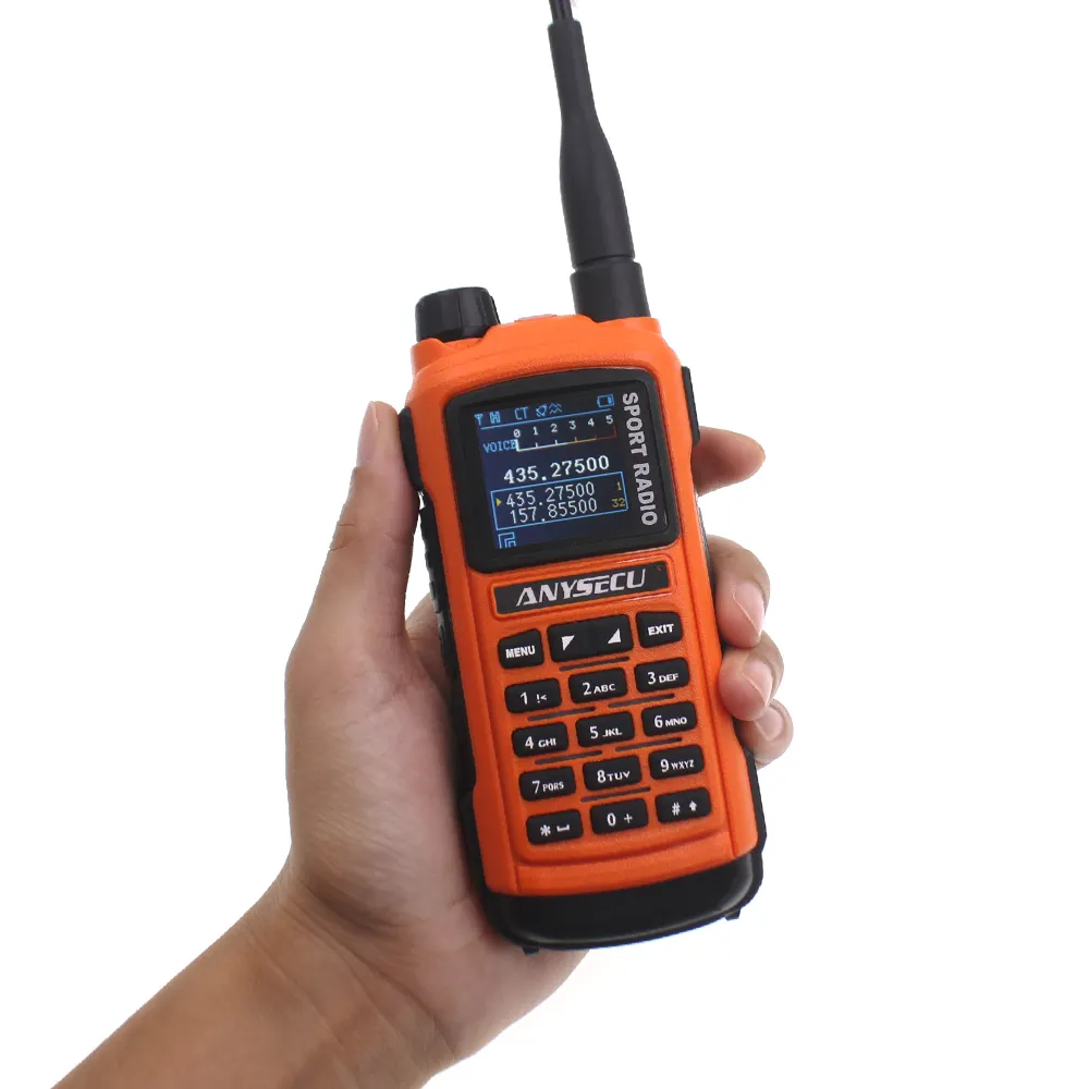 ANYSECU AC-580 Olahraga Profesional Radio Dual Band Walkie Talkie Program Fungsi