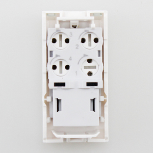 78730 Ổ Cắm Điện Thoại Khảm <span class=keywords><strong>RJ11</strong></span> <span class=keywords><strong>CAT3</strong></span> 4 Địa Chỉ Liên Lạc 1 Mô-đun 22.5*45Mm Cổng Duy Nhất Trắng Pháp Loại <span class=keywords><strong>Keystone</strong></span> <span class=keywords><strong>jack</strong></span> Quay Toolless - Product Image 4