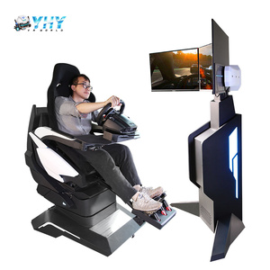 Yhy tất cả-hợp kim nhôm chỉ đạo Wheel AR thiết bị 32 inch màn hình 3 DOF chuyển động <span class=keywords><strong>4D</strong></span> xe chơi game VR đua mô phỏng - Product Image 2